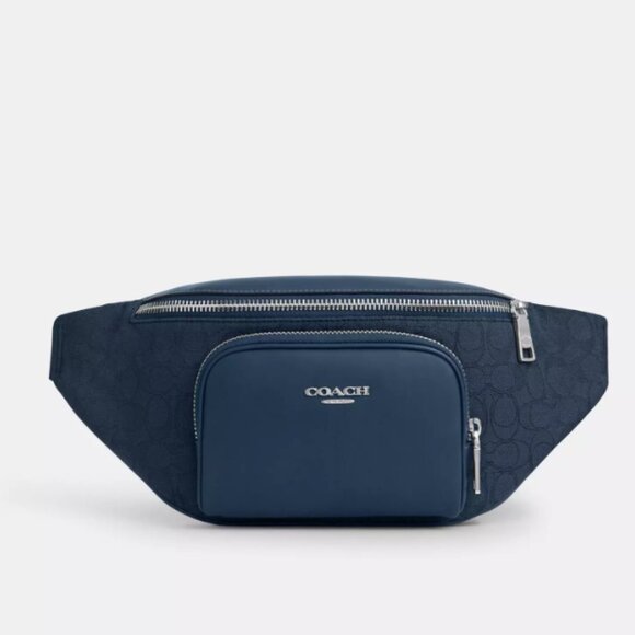 Coach Handbags - Coach Unisex Racer Belt Bag In Signature Jacquard NWT